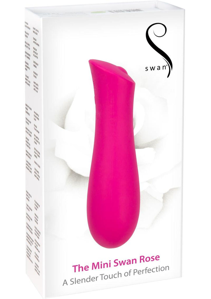 Swan Mini Swan Rose Rechargeable Silicone Massager - Pink