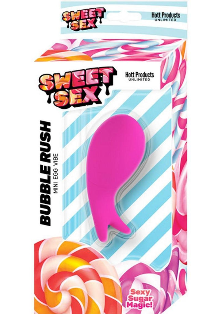 Sweet Sex Bubble Rush Rechargeable Silicone Vibrator - Magenta/Purple
