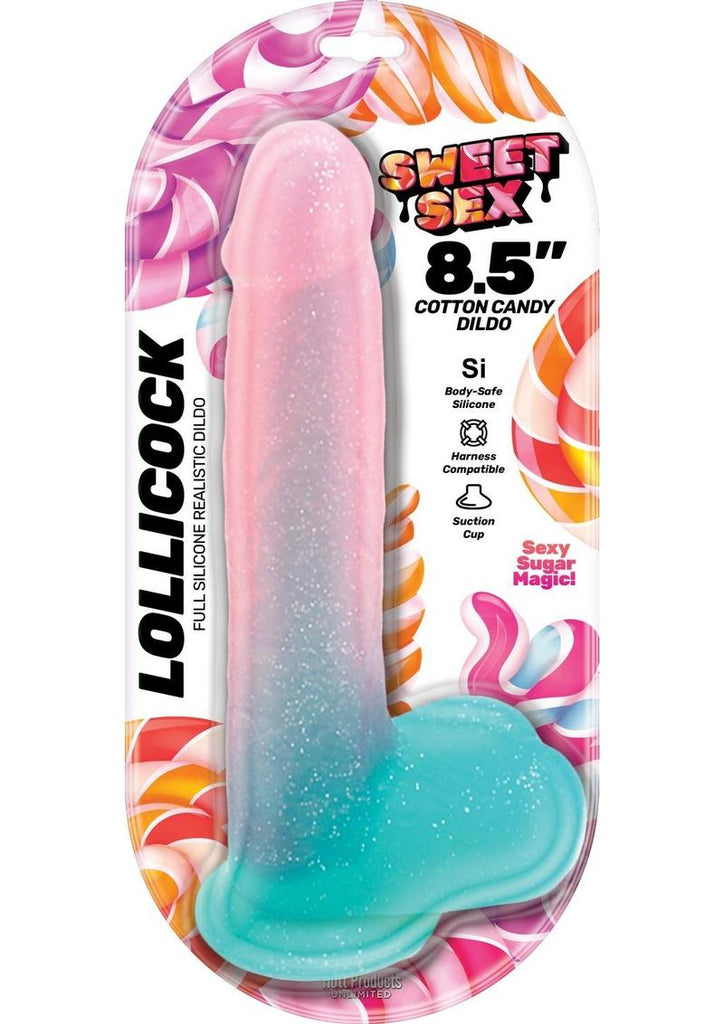 Sweet Sex Lollicock Silicone Dildo - Multicolor - 8.5in