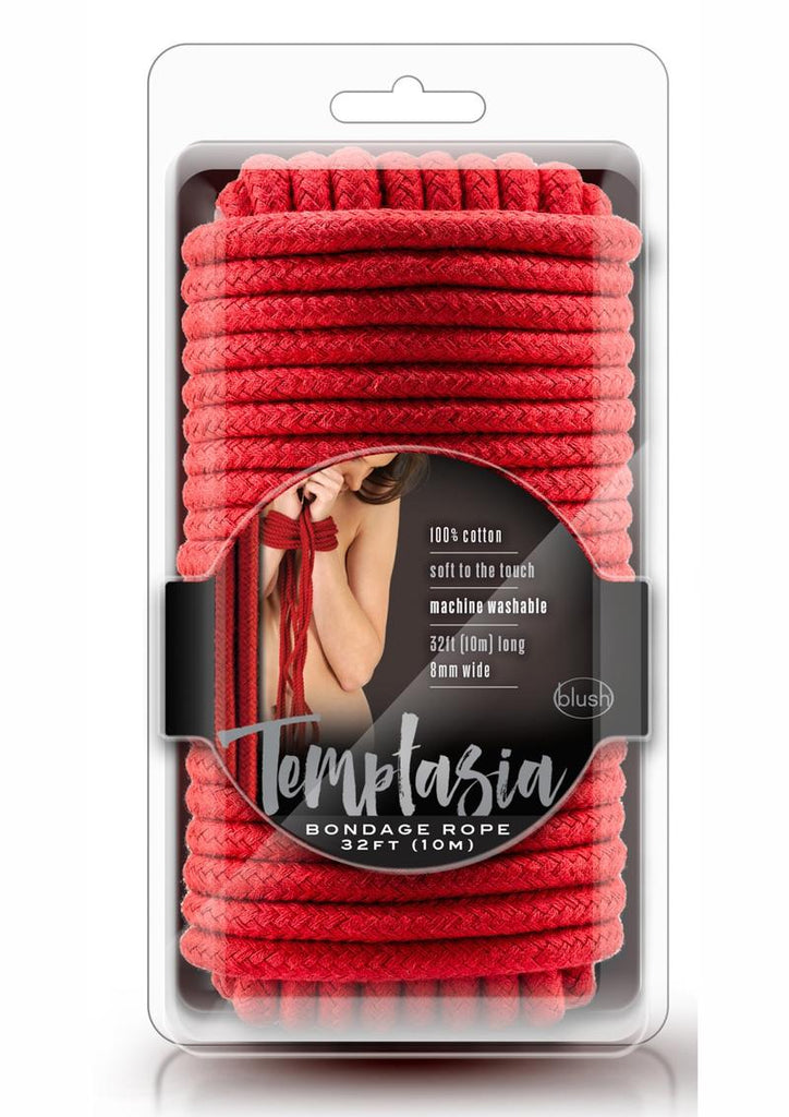Temptasia Bondage Rope - Red - 32 Feet