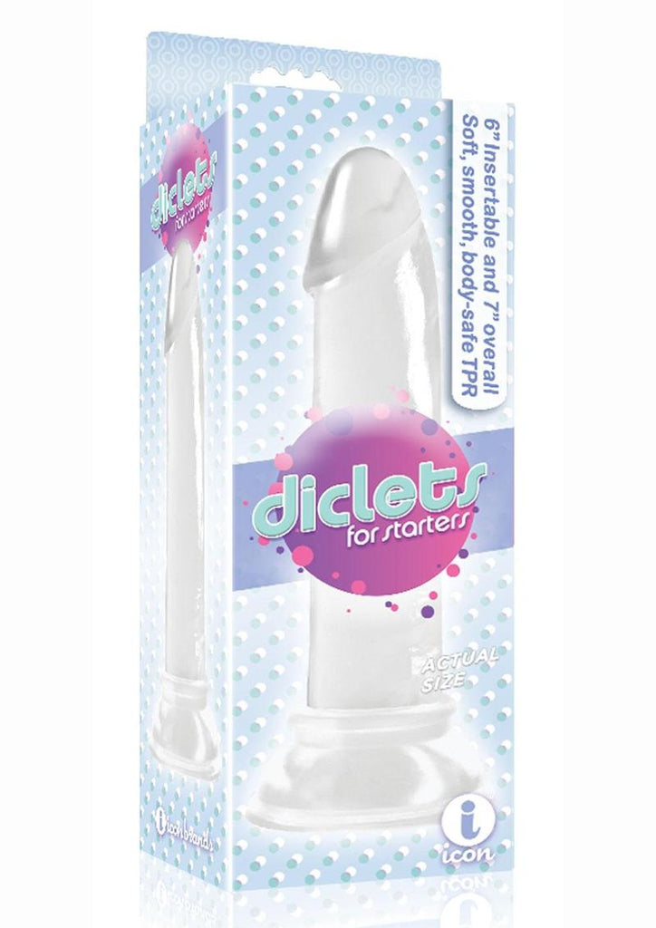 The 9's - Diclets Jelly Dildo - Clear - 7in
