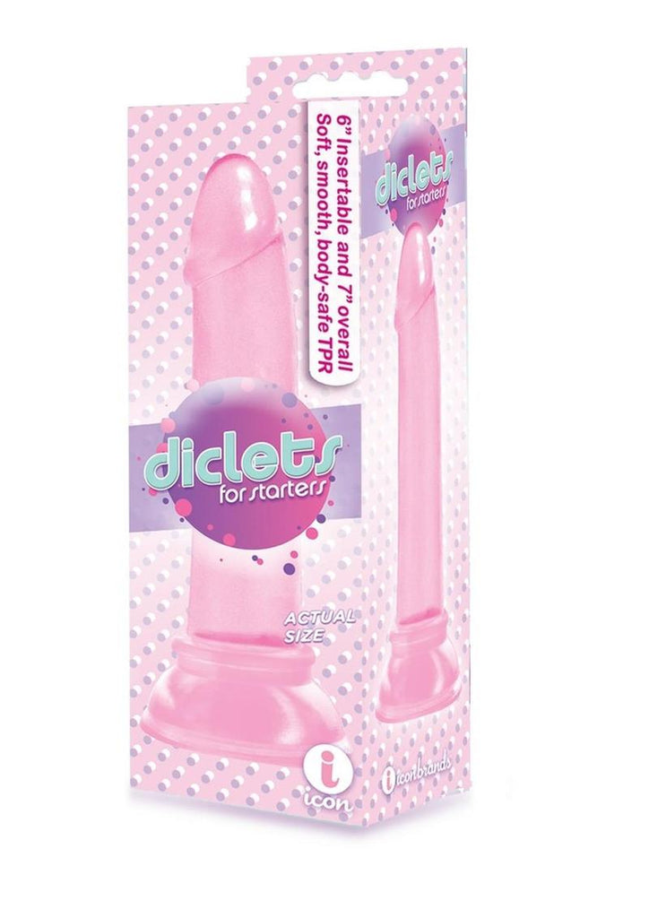 The 9's - Diclets Jelly Dildo - Pink - 7in