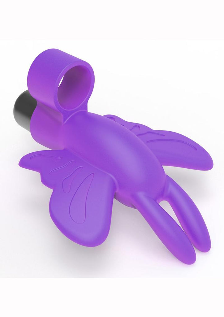 The 9's - Flirt Finger Silicone Butterfly - Pink/Purple