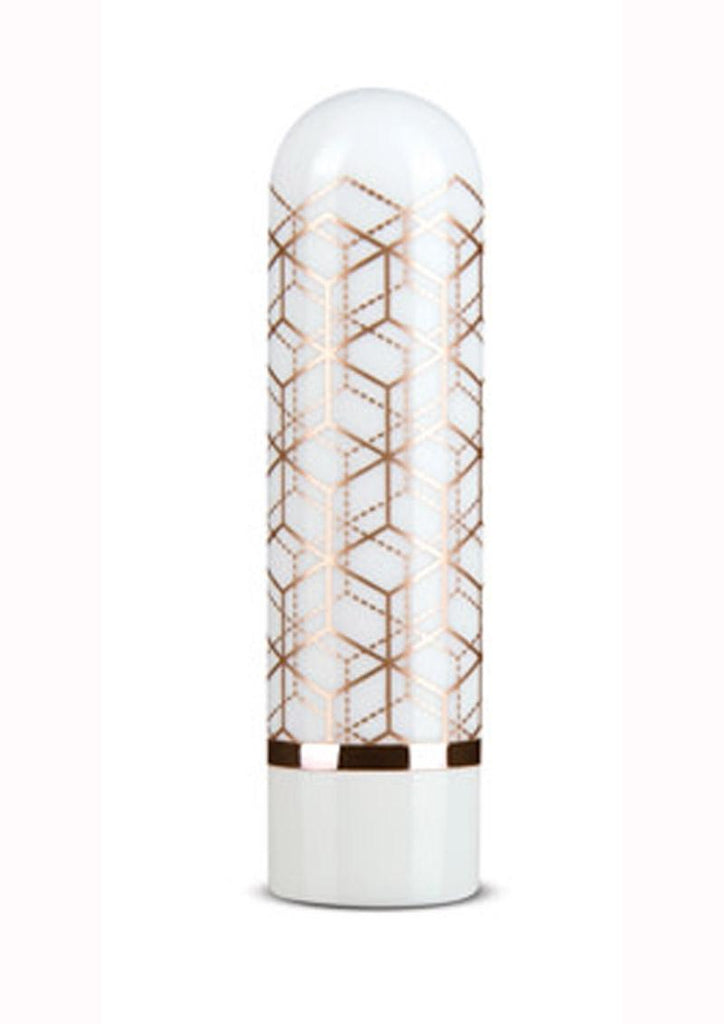 The Collection Glitzy Geo Rechargeable Bullet - Rose Gold