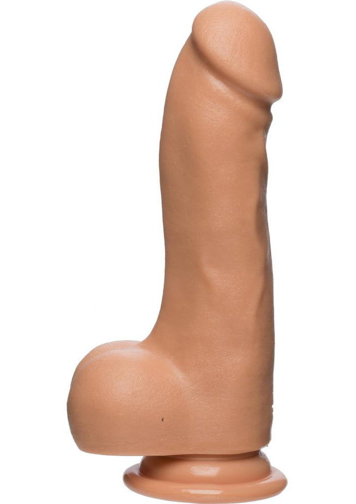 The D Master D Firmskyn Dildo with Balls - Flesh/Vanilla - 7.5in