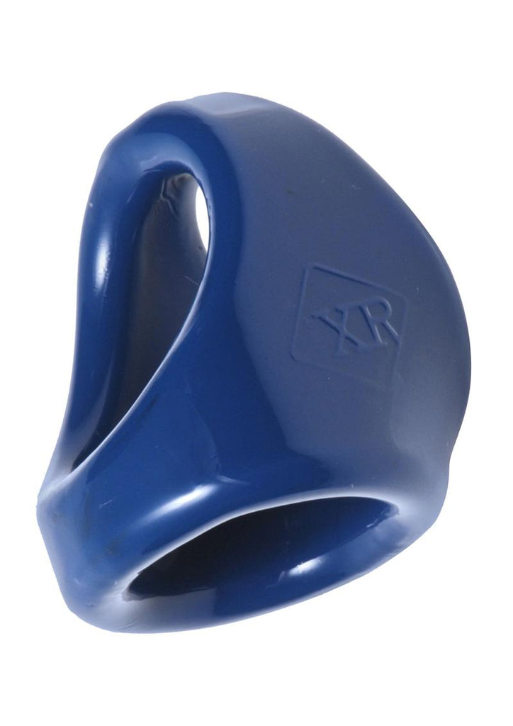 Trinity Men Dual Cock and Ball Ring - Blue