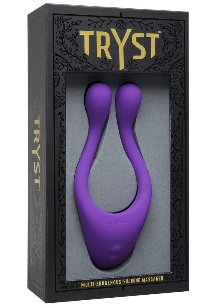 Tryst Rechargeable Multi Erogenous Zone Silicone Massager Waterproof - Purple