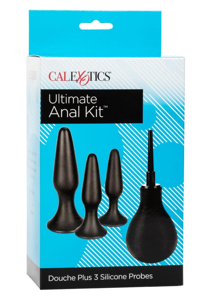 Ultimate Silicone Anal Kit - Black - 5 Per Set