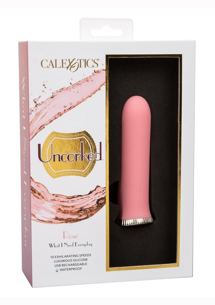 Uncorked RosÃ© Silicone Rechargeable Vibrator - Pink