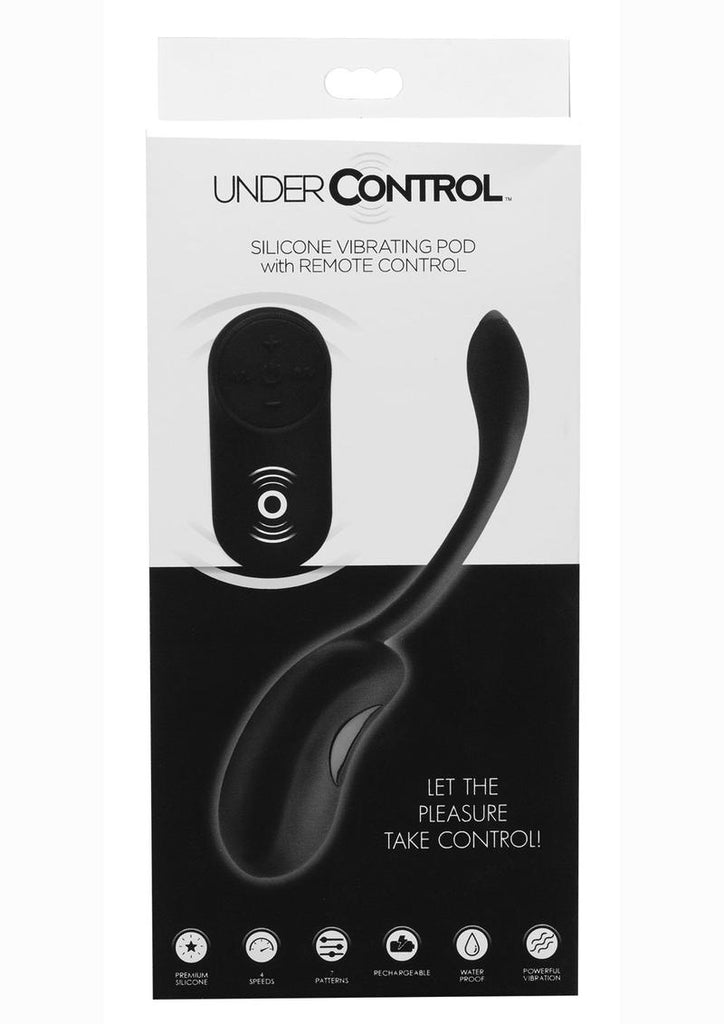 Under Control Rechargeable Silicone Vibrating Pod with Remote Control