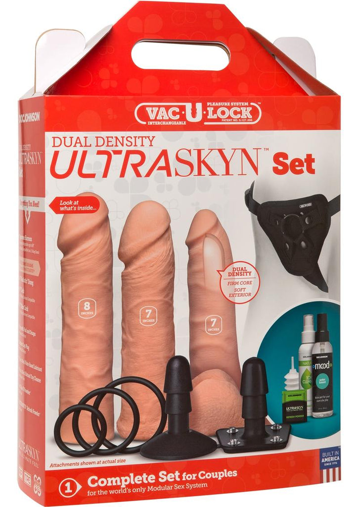 Vac-U-Lock - Dual Density Ultraskyn - Flesh/Vanilla - Set