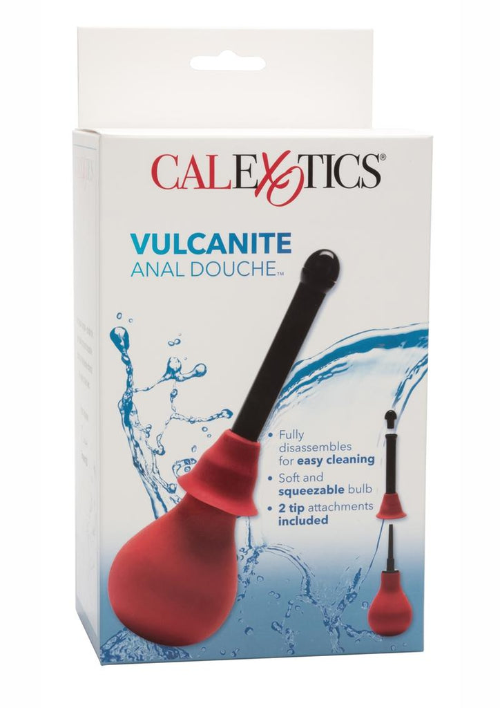 Vulcanite Anal Douche - Black/Red