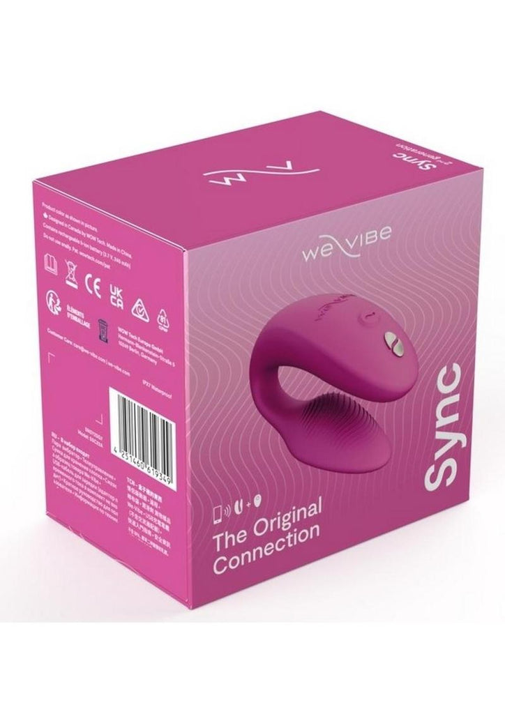 We-Vibe Sync Rechargeable Silicone Couples Vibrator with Remote Control - Dusty - Pink