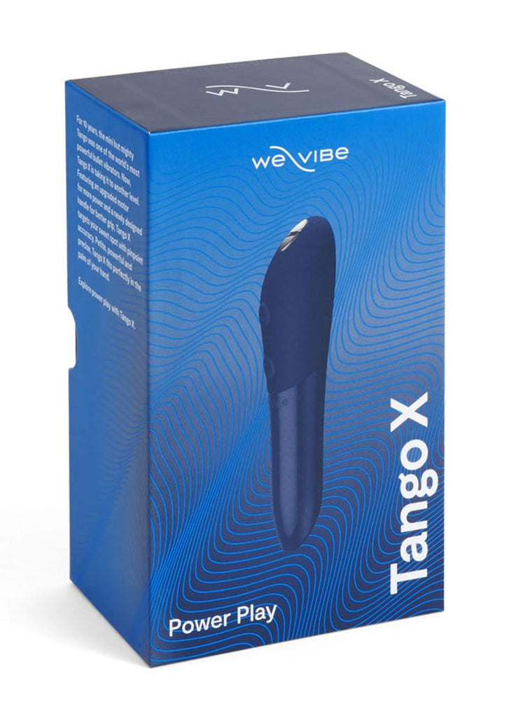 We-Vibe Tango X Rechargeable Clitoral Mini Bullet Vibrator - Blue/Midnight Blue