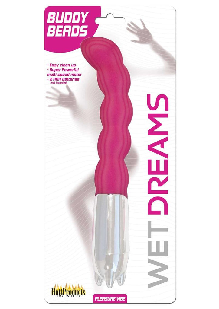 Wet Dreams Buddy Beads Bendable Vibrator - Magenta/Pink