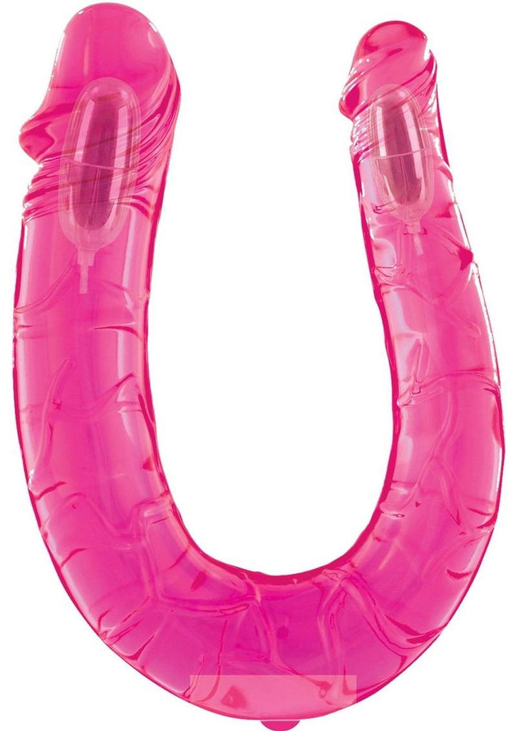 Wet Dreams Dual Pleasure Frenzy Double Dong - Pink/Pink Passion - 12in
