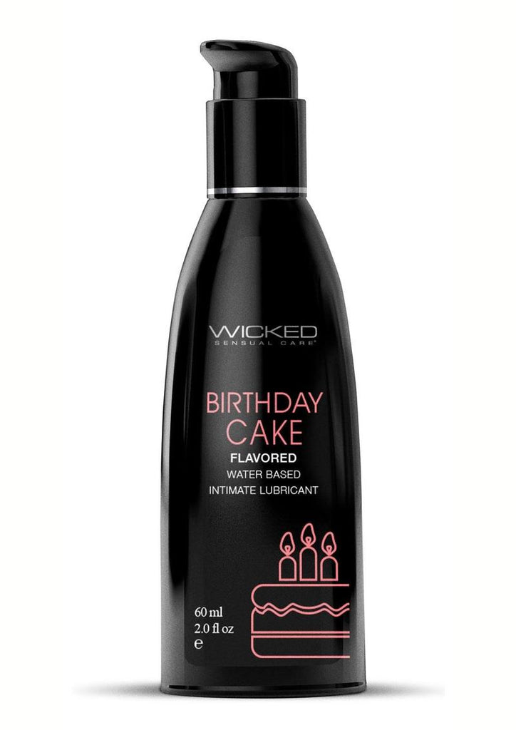 Wicked Aqua Water Based Flavored Lubricant Birthday Cake - 2oz
