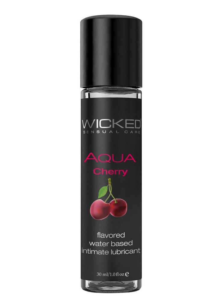 Wicked Aqua Water Based Flavored Lubricant Cherry - 1oz