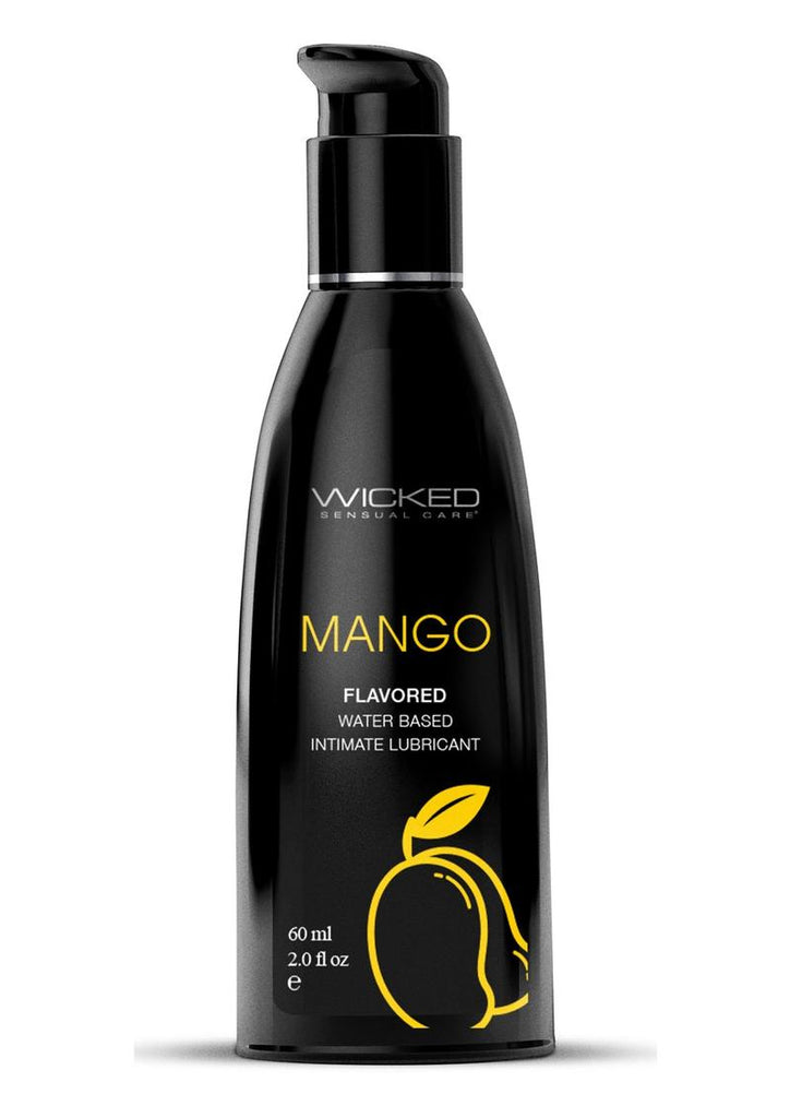 Wicked Aqua Water Based Flavored Lubricant Mango - 2oz