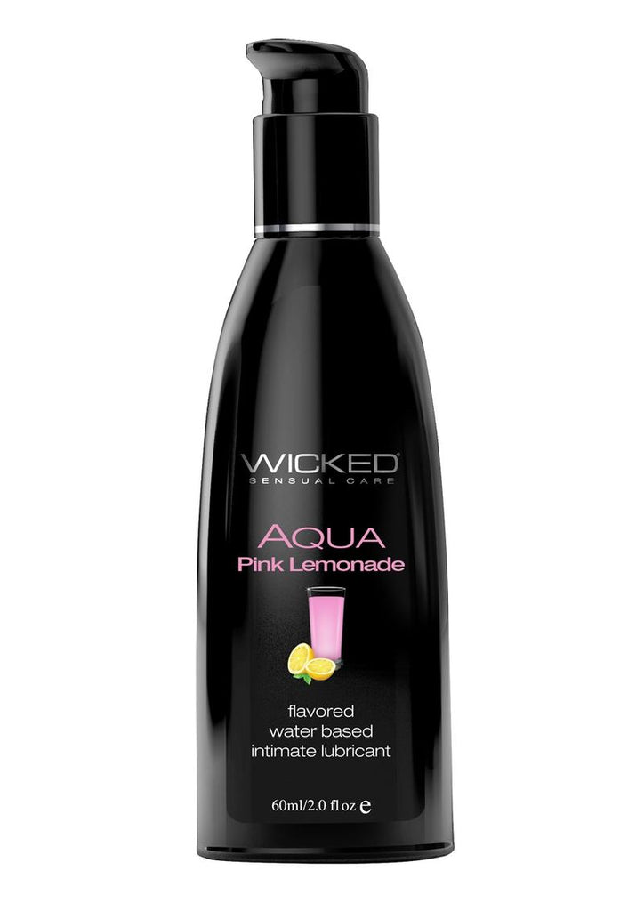 Wicked Aqua Water Based Flavored Lubricant Pink Lemonade - 2oz