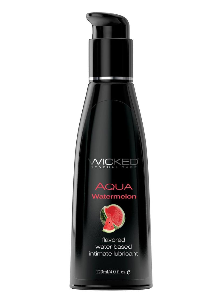 Wicked Aqua Water Based Flavored Lubricant Watermelon - 4oz