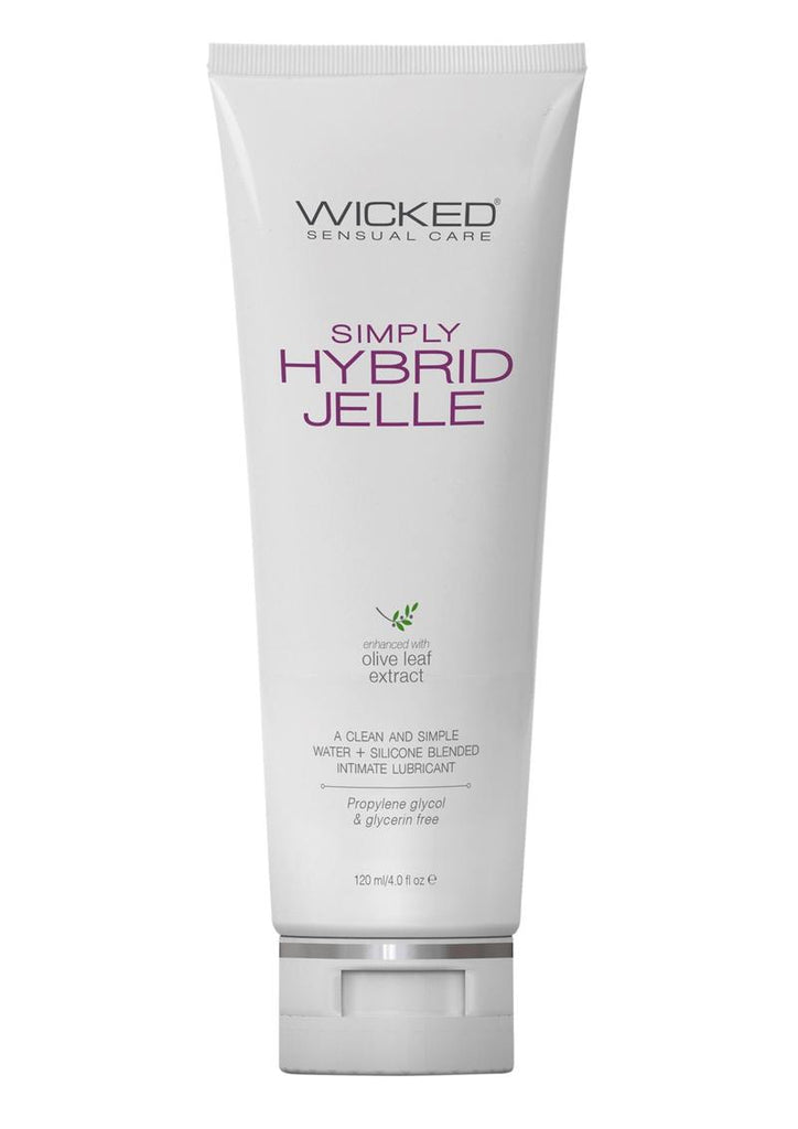 Wicked Simply Hybrid Jelle Lubricant with Olive Leaf Extract - 4oz