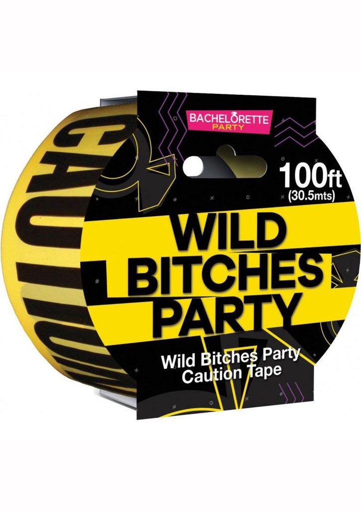 Wild Bitches Party Tape - Black/Yellow - 100ft