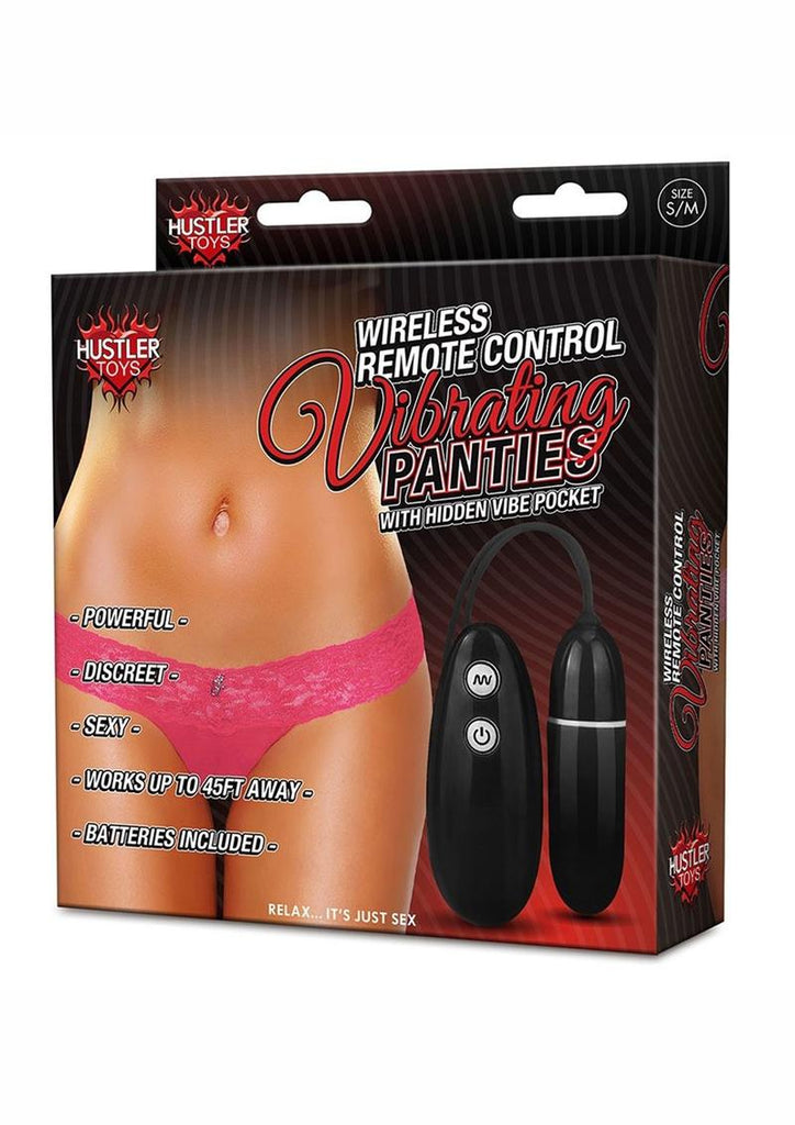 Wireless Remote Control Vibrating Panties Panty Vibe - Pink - Medium/Small