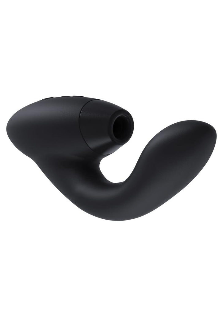 Womanizer Duo Silicone Rechargeable Clitoral and G-Spot Stimulator - Black