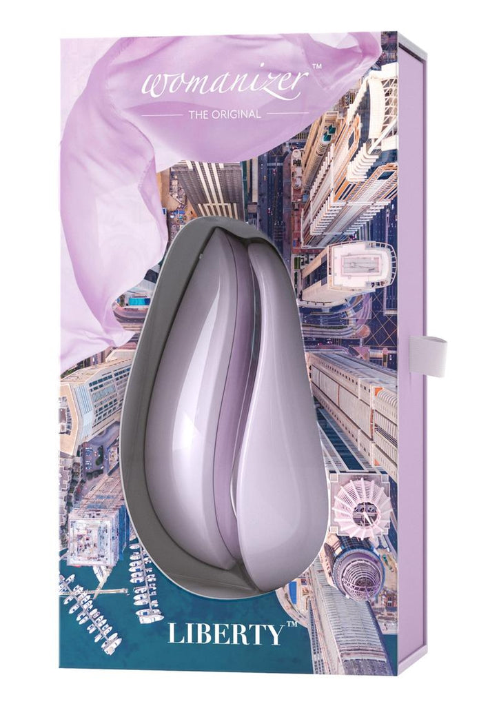 Womanizer Liberty Silicone Rechargeable Clitoral Stimulator - Lilac/Purple