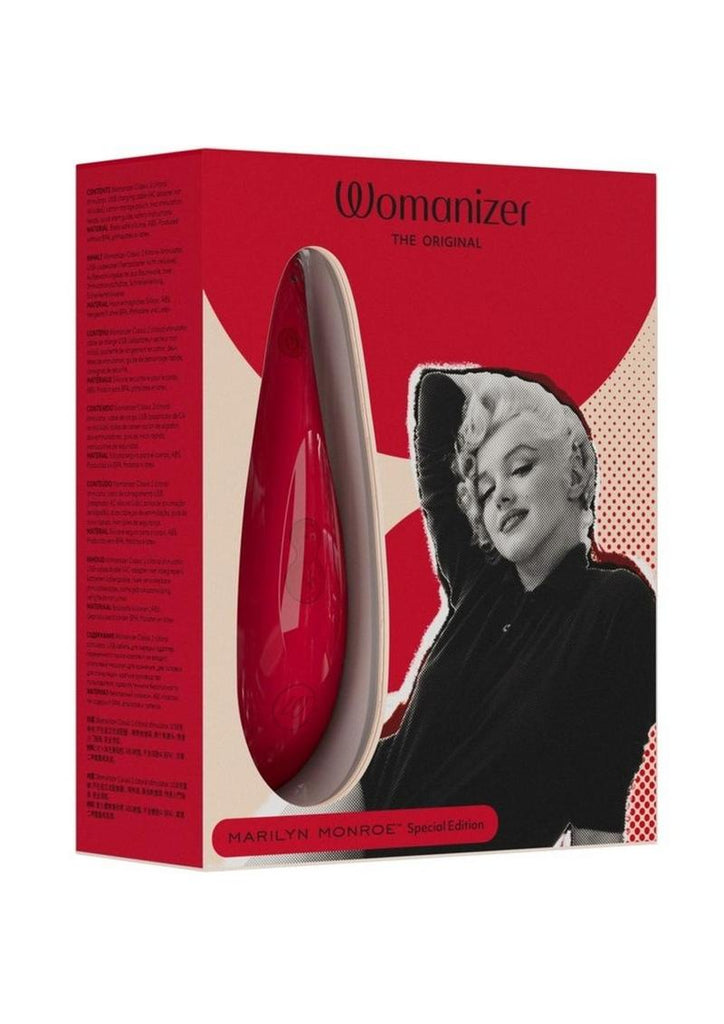 Womanizer Marilyn Monroe Special Edition Rechargeable Clitoral Stimulator - Red/Vivid Red