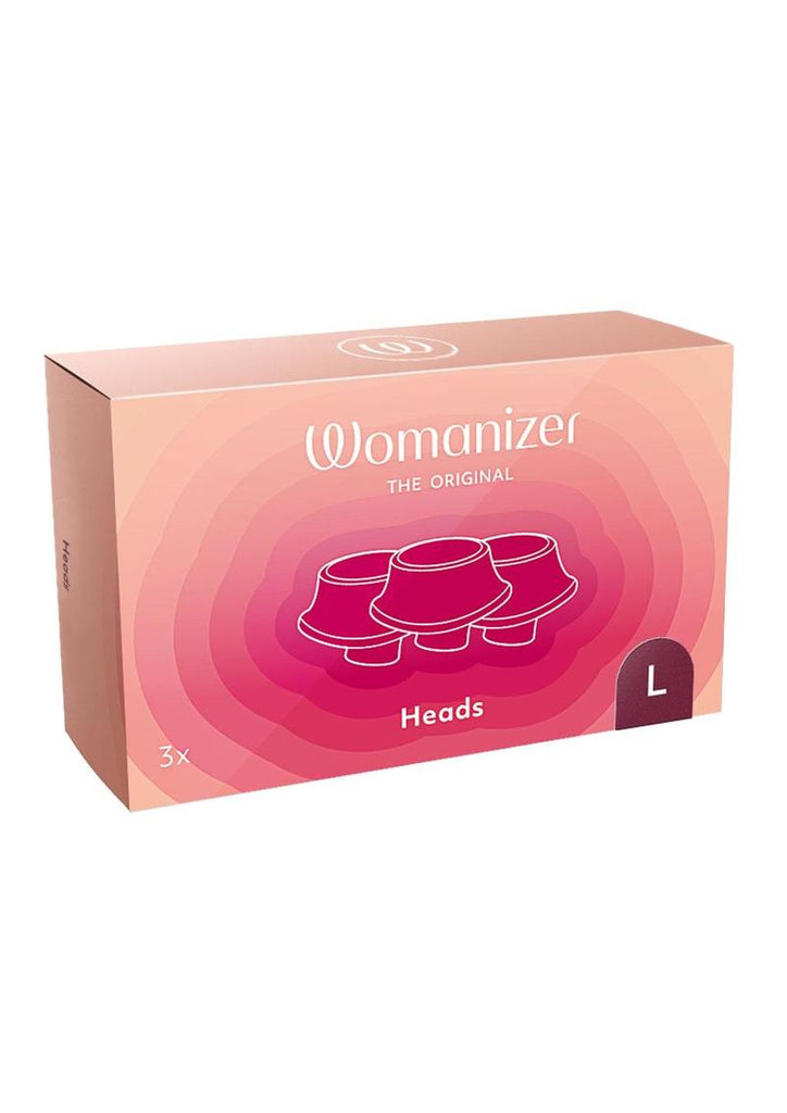 Womanizer Premium and Classic Head - Bordeaux/Red - Large - 3 Per Pack