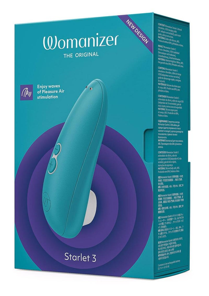 Womanizer Starlet 3 Rechargeable Silicone Clitoral Stimulator - Blue/Turquoise