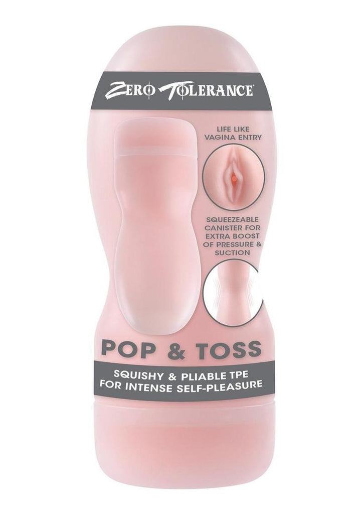 Zero Tolerance Pop and Toss Realistic Pussy Stroker - Vanilla