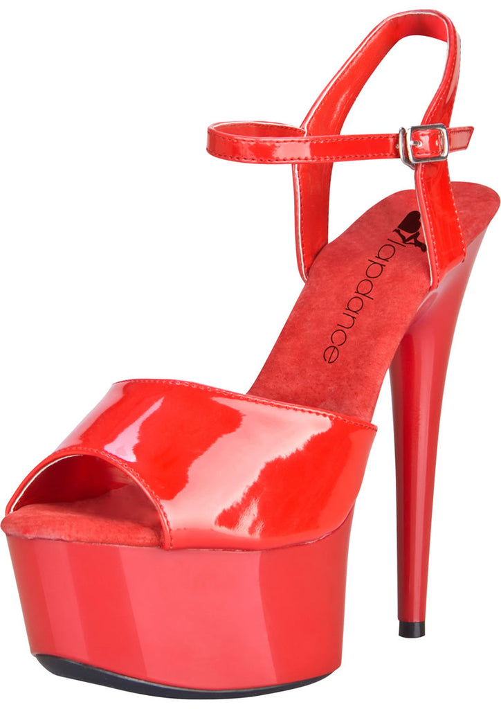 6in. Red Platform Sandal with Strap - Red - Size 12