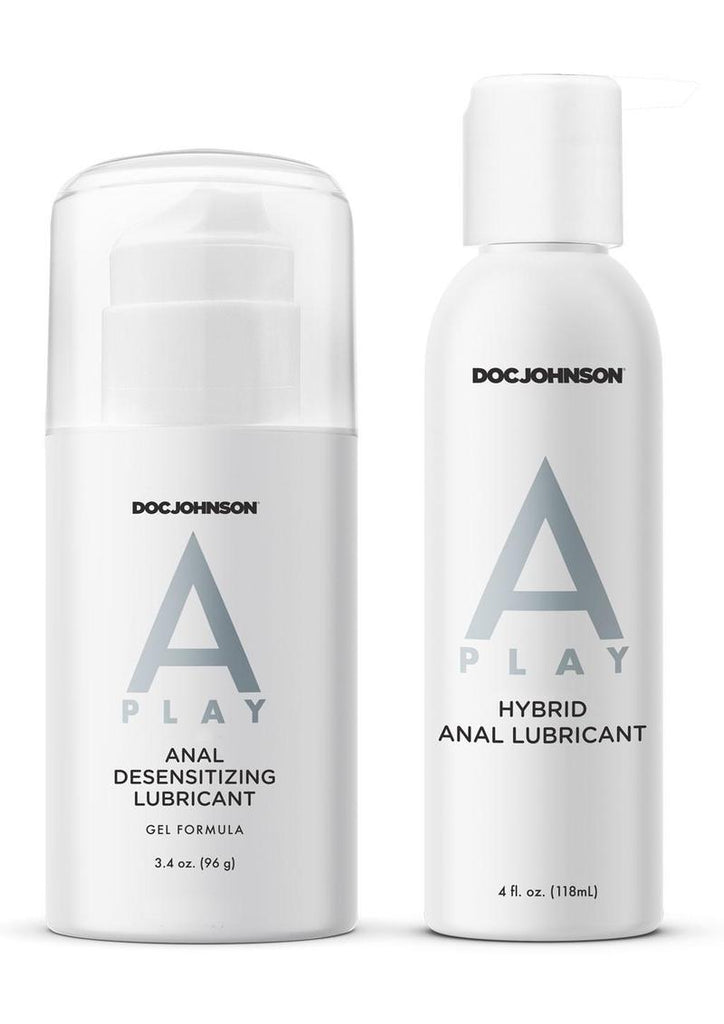A-Play Double Down Hybrid and Desensitizing Anal Lubricant - 2 Piece/Set