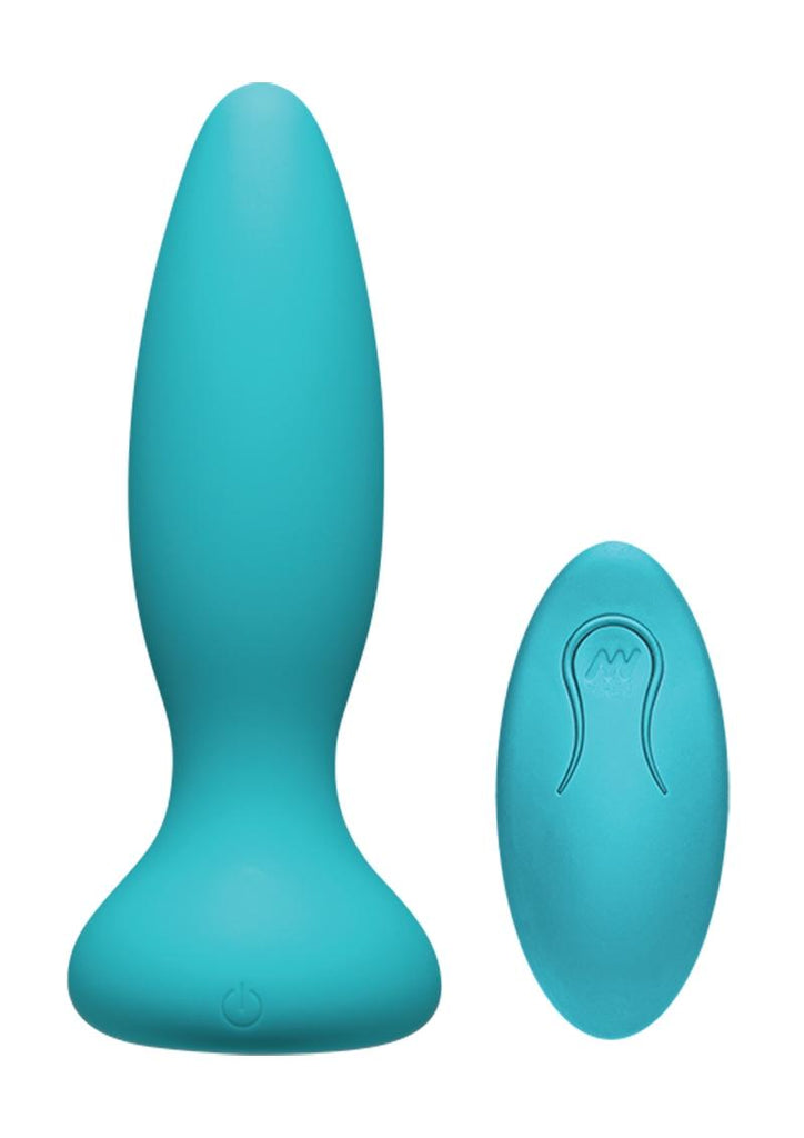 A-Play Thrust Adventurous Anal Plug with Remote Control - Teal