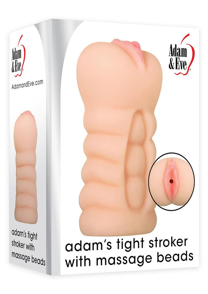 Adam and Eve - Adam's Tight Stroker with Massage Beads - Vanilla