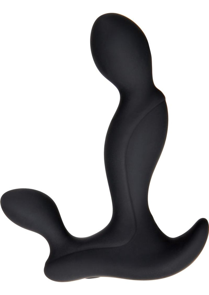 Adam and Eve - Adam's Vibrating Triple Probe Rechargeable Silicone Prostate Massager - Black