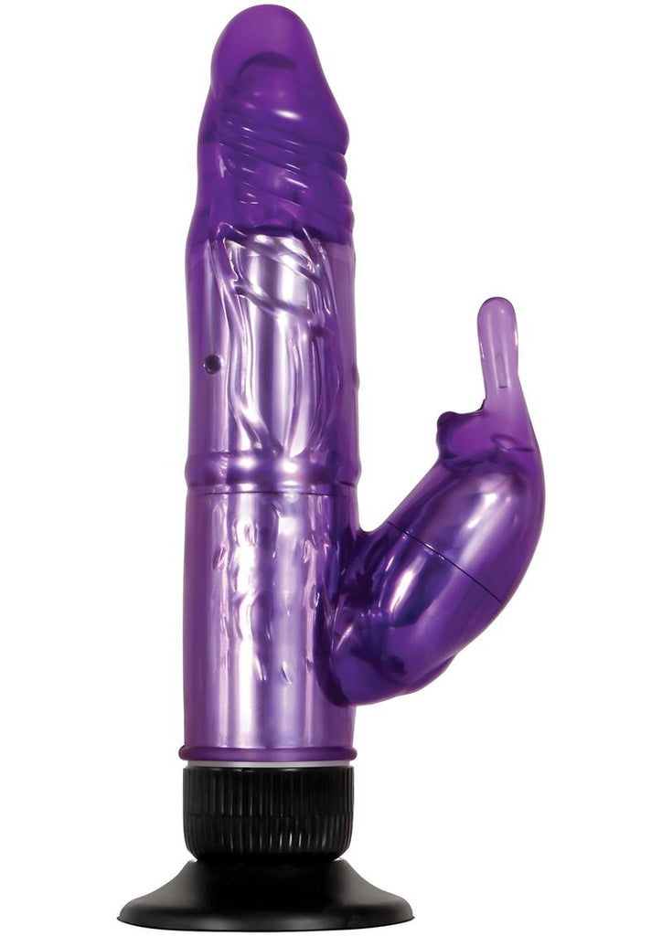 Adam and Eve - Eve's Hands Free Shower Bunny Dual Stimulating Vibrator - Purple