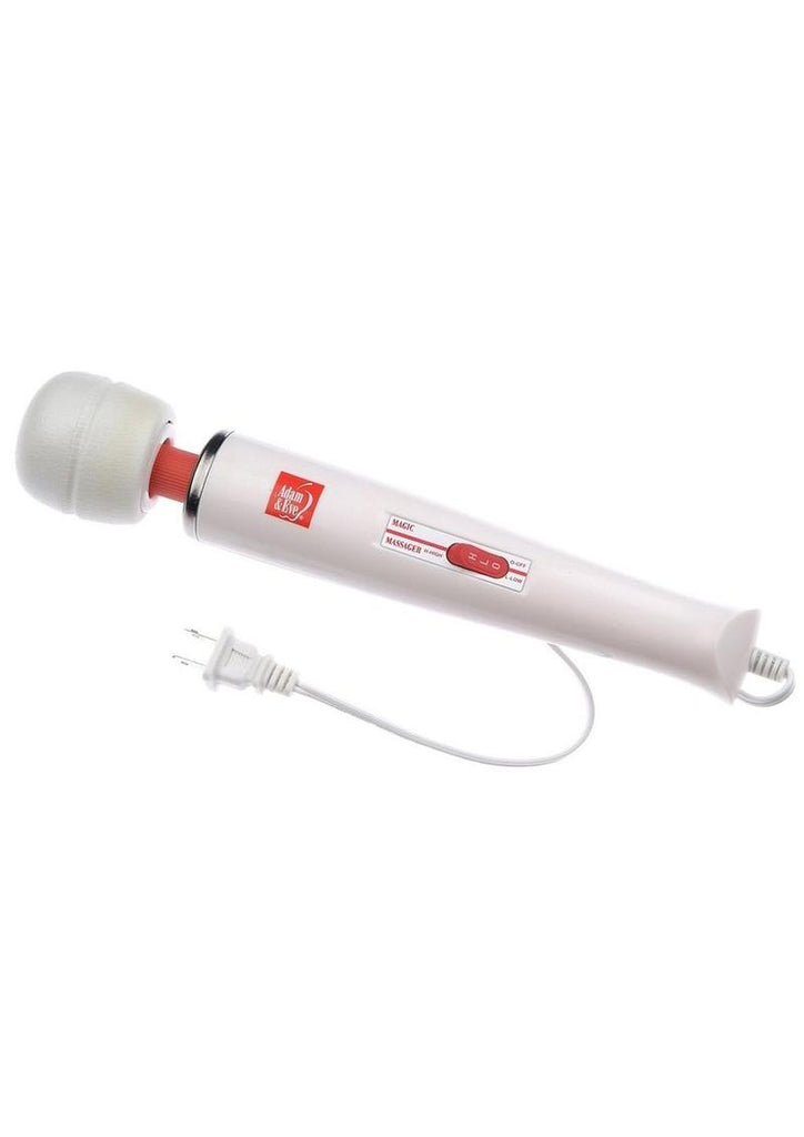 Adam and Eve Plug-In Magic Wand Massager - Red/White