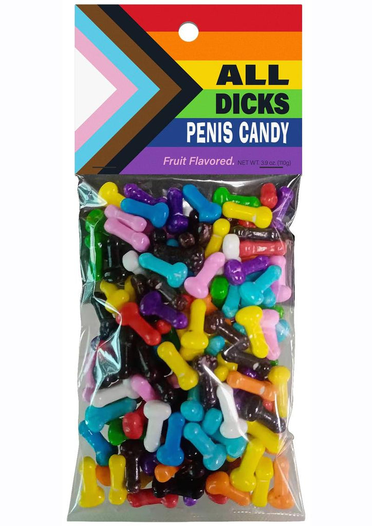 All Dicks Penis Candy Assorted Flavors - Assorted Colors - 3.88oz