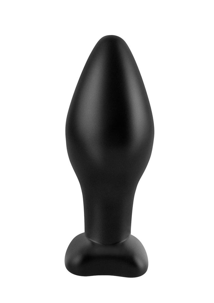 Anal Fantasy Collection Large Silicone Plug - Black - Large - 4.25in
