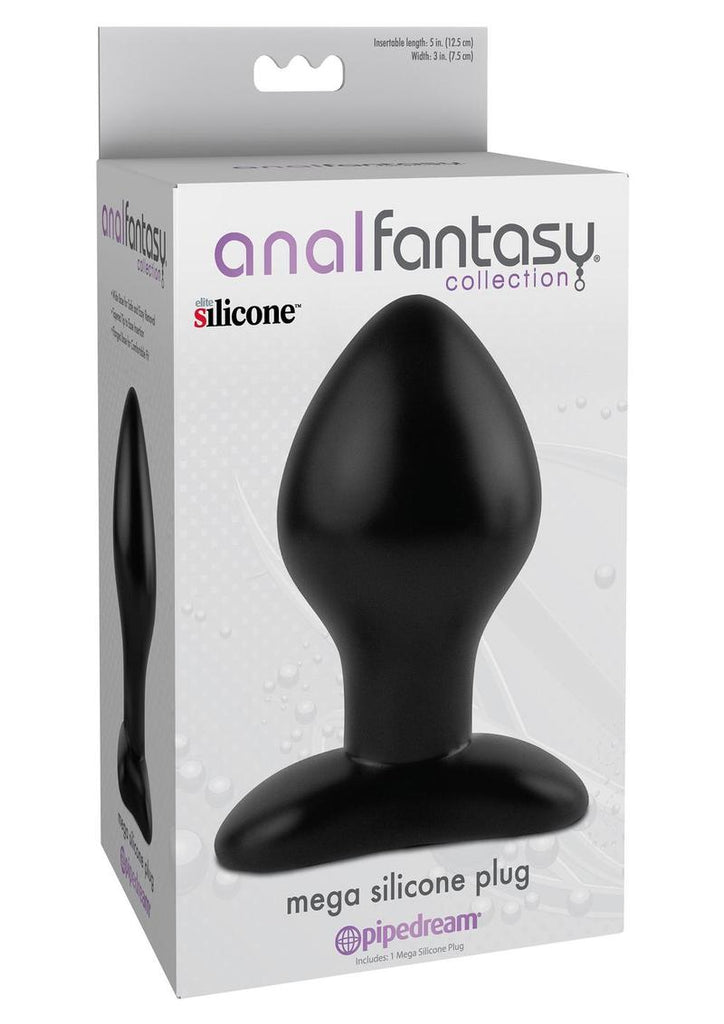 Anal Fantasy Collection Mega Silicone Plug - Black - 5in