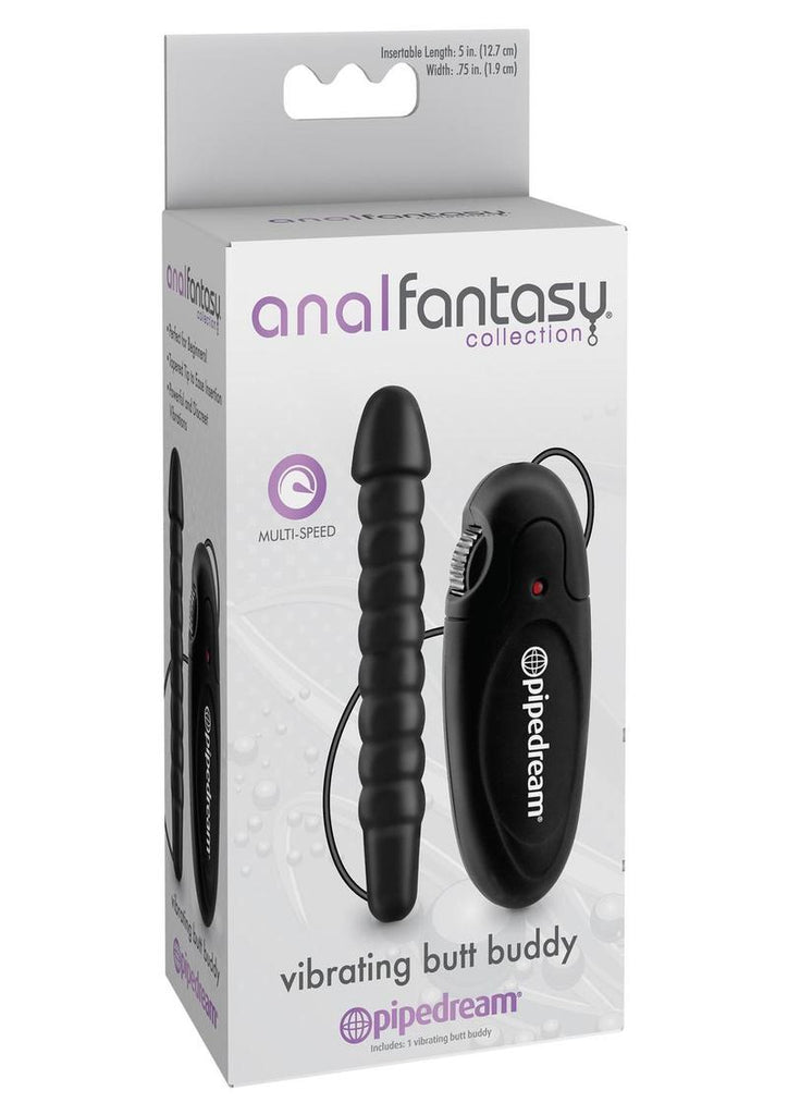 Anal Fantasy Collection Vibrating Butt Buddy - Black - 5in