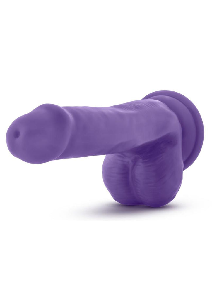 Au Naturel Bold Delight Dildo with Suction Cup - Purple - 6in