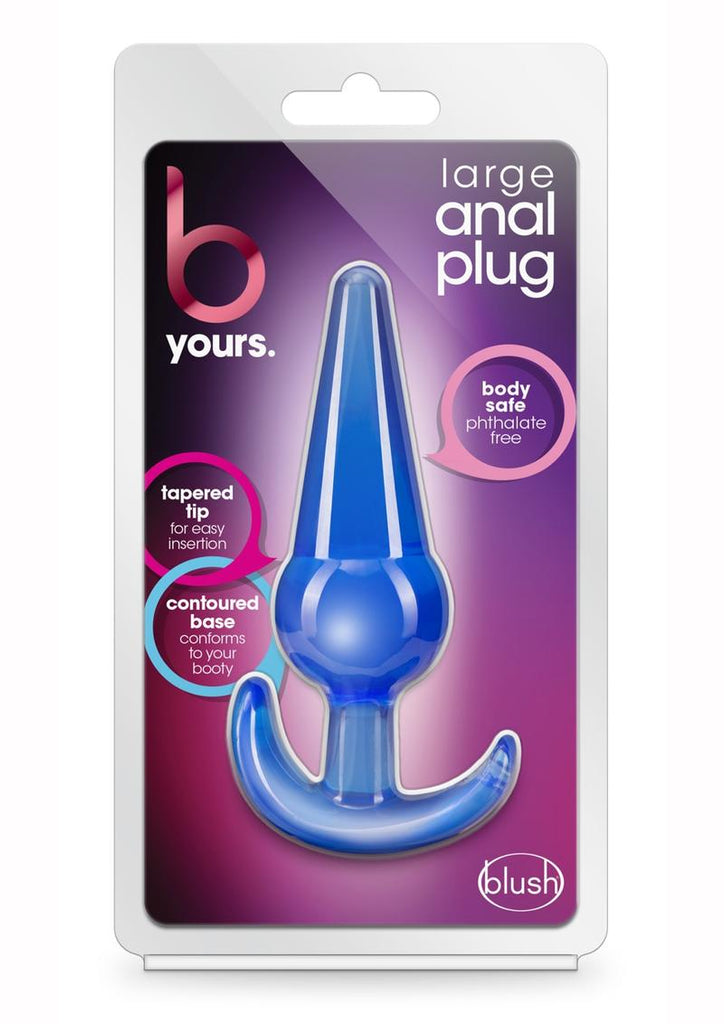 B Yours Butt Plug - Blue - Large