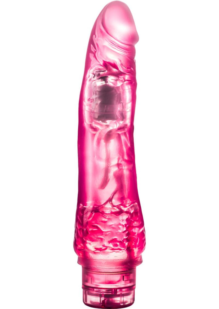 B Yours Vibe 7 Vibrating Dildo - Pink - 8.5in