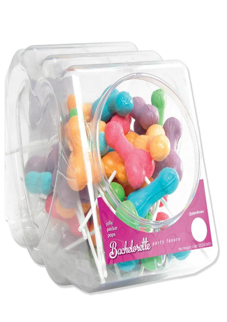 Bachelorette Party Favors Jolly Pecker Pops - Assorted Colors - Display