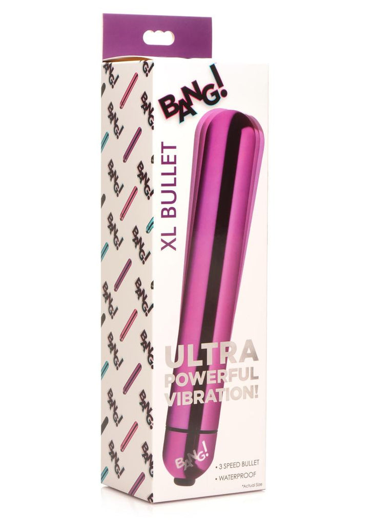 Bang! Vibrating Metallic XL Bullet - Purple - XLarge